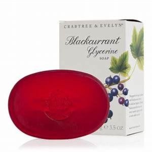 CRABTREE & EVELYN BLACK CURRANT GLYCERINE SOAP - 3.5 oz.